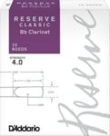 Reserve DCT1040  Classic Bb Clarinet Reeds, Strength 4.0, 10-pack