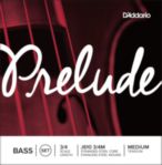 Prelude by D'addario J610 3/4M  Bass String Set, 3/4 Scale, Medium Tension