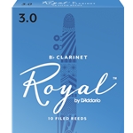 Royal by Daddario  Royal by D'addario RCB1030 Bb Clarinet Reeds, Strength 3, 10-pack