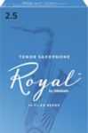 Royal by Daddario  Royal by D'Addario RKB1025 Tenor Sax Reeds, Strength 2.5, 10-pack