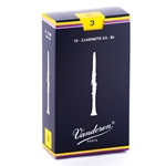 Vandoren CR103 Bb Clarinet Traditional Reeds Strength #3; Box of 10
