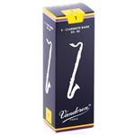 Vandoren CR121 Bass Clarinet Traditional Reeds Strength #1; Box of 5