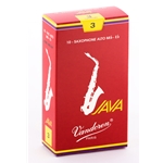 Vandoren SR263R Alto Sax Java Red Reeds Strength #3; Box of 10
