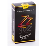 Vandoren SR4035 Soprano Sax ZZ Reeds Strength #3.5; Box of 10
