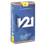 Vandoren CR804 Bb Clarinet V21 Reeds Strength #4; Box of 10
