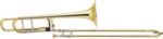 Bach 42BO Stradivarius Professional Tenor Trombone, Yellow Brass Bell, Lacquer Finish, Woodshell Case, Bach Large Shank 6 1/2A Mouthpiece