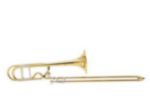 Bach 50B2O Stradivarius Professional Bass Trombone, Yellow Brass Bell, Lacquer Finish, Woodshell Case, Bach Large Shank 1 1/2G Mouthpiece