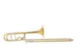 Bach 50B3O Stradivarius Professional Bass Trombone, Yellow Brass Bell, Lacquer Finish, Woodshell Case, Bach Large Shank 1 1/2G Mouthpiece