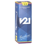 Vandoren CR8235 Bass Clarinet V21 Reeds Strength #3.5; Box of 5