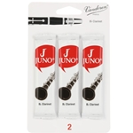 JCR012-3 Vandoren JCR012/3 Bb Clarinet JUNO Reeds; Strength #2; 3 Card