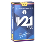 Vandoren SR8035 Soprano Sax V21 Reeds Strength #3.5; Box of 10