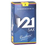 Vandoren SR813 Alto Sax V21 Reeds Strength #3; Box of 10