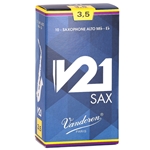 Vandoren SR8135 Alto Sax V21 Reeds Strength #3.5; Box of 10