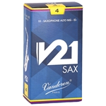 Vandoren SR814 Alto Sax V21 Reeds Strength #4; Box of 10