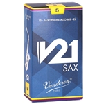 Vandoren SR815 Alto Sax V21 Reeds Strength #5; Box of 10