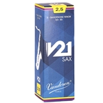 Vandoren SR8225 Tenor Sax V21 Reeds Strength #2.5; Box of 5