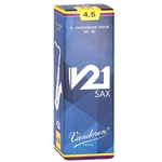 Vandoren SR8245 Tenor Sax V21 Reeds Strength #4.5; Box of 5