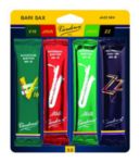 Vandoren SRMIXB35 Bari Sax Jazz Reed Mix Card includes 1 each ZZ, Traditional, Java and Java Red Strength #3.5