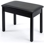 Yamaha BB1 Black, wood, padded piano bench for digital pianos with a black finish
