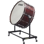 Yamaha CB7036S7 Intermediate concert bass drum; 6-ply birch-ply shell; 36" x 16"; Darkwood Stain Finish; 12 one-piece lugs; NuSkyn heads; with BS-7053 stand