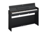 Yamaha YDPS34B Slim design, black walnut, 88-note, weighted action console digital piano. Black BB1 bench SOLD SEPARATELY