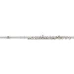 Yamaha YFL-362H Intermediate Flute; key of C; French Model; offset G; B footjoint with gizmo key; pointed key arms; sterling silver headjoint; silver-plated body; YAC FLC-48H case; YAC FLB-400EHII cover; Indonesia