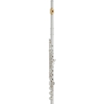 Yamaha YFL-462HLPGP Intermediate Flute; key of C; French Model; offset G; B footjoint with gizmo key; pointed key arms; sterling silver headjoint and body; gold-plated lip-plate; FLC-48H case; YAC FLB-400EHII cover; Indonesia