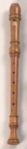 Yamaha YRA-61 Alto Recorder; key of F; Baroque fingering; Handcrafted; double holes; F-F#; G-G#; arched windway; three-piece construction; boxwood; hand-rubbed oil finish