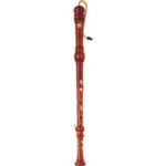 Yamaha YRB-61SP Bass Recorder; key of F; Baroque fingering; Handcrafted; double holes: G-G#; inline double keys: F-F#; single keys: Bb; C; undercut tone holes; four-piece construction plus mouthpipe; top mounted mouthpipe receiver; maple; hand-rubbed oil f