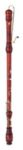 Yamaha YRGB-61 Great Bass Recorder; key of C; Baroque fingering; in-line double keys: C-C#; D-D#; single keys: F; G; four-piece construction plus adjustable mouthpipe; top mounted mouthpipe receiver; floor peg in two lengths; maple; hand-rubbed oil finis
