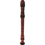 Yamaha YRS-64 Soprano Recorder; key of C; Baroque fingering; double holes; C-C#; D-D#; arched wind way; three-piece construction; rosewood; hand-rubbed oil finish
