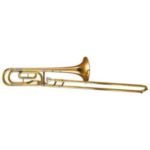 Yamaha YSL-448G Intermediate Trombone; key of Bb/F; .547" bore; 8-1/2" gold brass two-piece bell; F-attachment; SLC-210 case; 48 mouthpiece; China