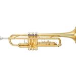 Yamaha YTR-200ADII Advantage Trumpet; key of Bb; .459" bore; 4 -7/8" yellow brass bell; monel alloy pistons; 1st valve slide thumbhook; adjustable 3rd valve slide ring; 3-piece main tuning slide; gold epoxy lacquer; TRC-200AD case; 11B4 mouthpiece; China