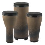 Remo DP-2510-AA-64 Festival Drum Combo Pack, Djembe 10", Timbau 10", TUBANO® 10", BLACK SUEDE™ FLIPTOP® Replaceable, Cafe