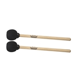 Remo HK-1260-02 Mallet, Ez Bass Drum, Pair, 2.5" x 14", Natural Wood, Black