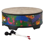 Remo KD-5822-01 **Remo Asia**, Drum, KIDS PERCUSSION®, Gathering Drum, 22" Diameter, 8" Height, Rain Forest Finish