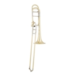 Eastman ETB829 Trombone • Key of Bb, .547” large bore tenor trombone
• 8.5" two-piece yellow or gold brass bell
• Open wrap with axial valve in F
• Yellow brass handslide with nickel crook
• 3 interchangeable leadpipes
• Deluxe case w/storage pockets and backpack straps
• Shires USA 5MD mouthpiece