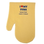 SuperSlick Superslick LM-TUB Polish Mitt, Untreated for Tuba, "I Love My Tuba"