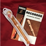 Tudor TD180GD-BOOK  Candy Apple Recorder Bundle Pack (w/ Gold Recorder & Book)