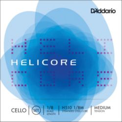 Helicore H510 4/4M Cello String Set, 4/4 Scale, Medium Tension