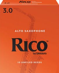 Rico RJA1030  Alto Sax Reeds, Strength 3, 10-pack