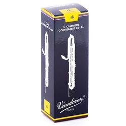 Vandoren CR154 Contrabass Clarinet Traditional Reeds Strength #4; Box of 5