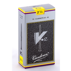 Vandoren CR1925 Bb Clarinet V.12 Reeds Strength #2.5; Box of 10