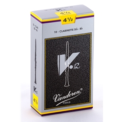 Vandoren CR1945 Bb Clarinet V.12 Reeds Strength #4.5; Box of 10