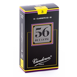 Vandoren CR503 Bb Clarinet 56 Rue Lepic Reeds Strength #3; Box of 10