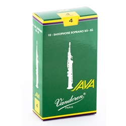Vandoren SR304 Soprano Sax Java Reeds Strength #4; Box of 10