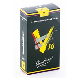 Vandoren SR712 Soprano Sax V16 Reeds Strength #2; Box of 10