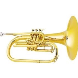 King 1121 Ultimate Marching Mellophone, Lacquer Finish, HD Stackable Case, King KME Mouthpiece