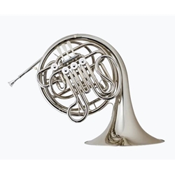 Holton H379 Double French Horn, String Linkage, Nickel Silver, Hardshell Case, Holton Farkas Medium Cup Mouthpiece