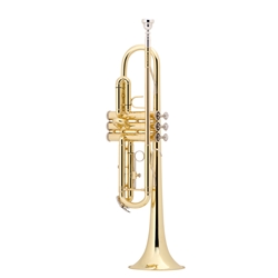 Bach TR300H2 Bb Trumpet, (ML) .459" Bore, Lacquer Finish, Plastic Case, Bach SP 7C Mouthpiece